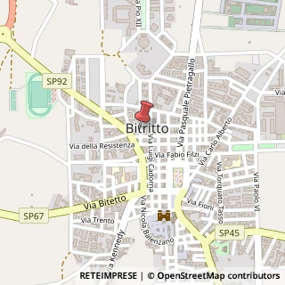 Mappa Via Enrico De Nicola, 12, 70020 Bitritto, Bari (Puglia)