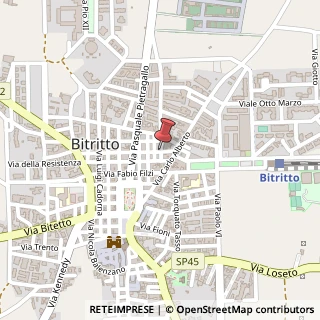 Mappa Via giovanni verga 29, 70020 Bitritto, Bari (Puglia)