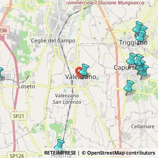 Mappa Via Borgo d'Aloia, 70010 Valenzano BA, Italia (3.47273)