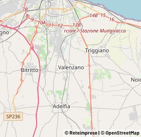 Mappa 70010 Valenzano BA, Italia (5.2855)