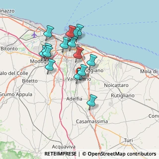 Mappa Via Trento, 70010 Valenzano BA, Italia (7.00267)
