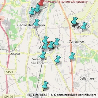 Mappa Via Trento, 70010 Valenzano BA, Italia (2.397)