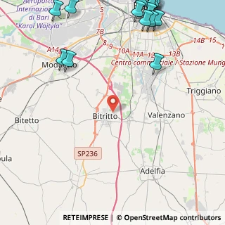 Mappa Via Armando Diaz, 70020 Bitritto BA, Italia (7.92)