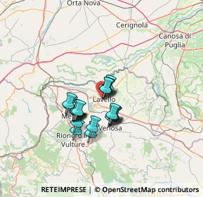 Mappa Via dei Ciclamini, 85024 Lavello PZ, Italia (9.89)