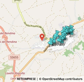 Mappa Via dei Ciclamini, 85024 Lavello PZ, Italia (0.95333)