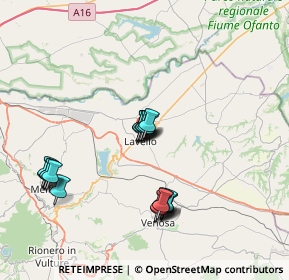 Mappa Corso Vittorio Emanuele II, 85024 Lavello PZ, Italia (7.4305)