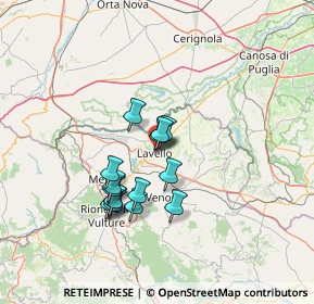 Mappa Corso Vittorio Emanuele II, 85024 Lavello PZ, Italia (11.79867)