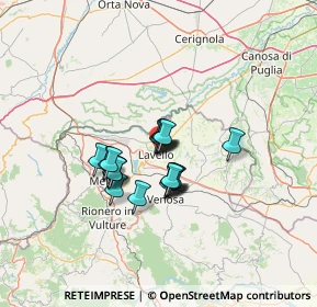 Mappa Corso Vittorio Emanuele II, 85024 Lavello PZ, Italia (9.11)