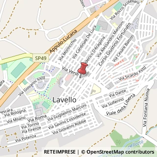 Mappa Via Giuseppe Verdi, 23, 85024 Lavello, Potenza (Basilicata)