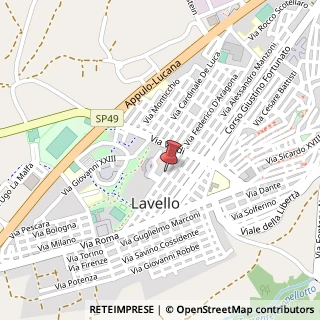 Mappa Via Giovanni Pascoli, 25, 85024 Lavello, Potenza (Basilicata)
