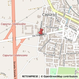 Mappa Via Magliano, 68, 70010 Capurso, Bari (Puglia)