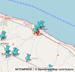 Mappa Vicinale del Conte, 70042 Mola di Bari BA, Italia (5.93727)