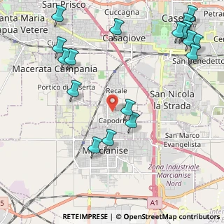 Mappa Via Cavalcatoio, 81020 Capodrise CE, Italia (3.05889)