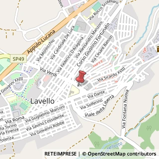 Mappa Viale Mario Milazzo, 49, 85024 Lavello, Potenza (Basilicata)