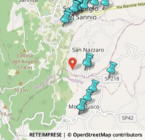 Mappa Via Fondovalle, 82018 San Nazzaro BN, Italia (1.4275)