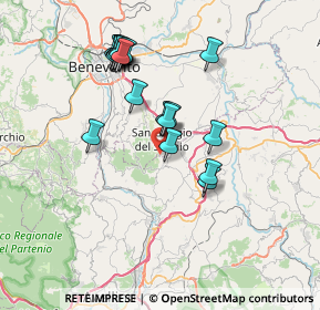 Mappa Via Fondovalle, 82018 San Nazzaro BN, Italia (7.3185)