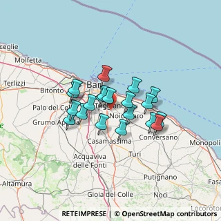 Mappa Via Giuseppe Garibaldi, 70010 Capurso BA, Italia (10.383)