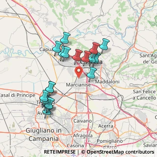 Mappa Via Santa Croce, 81020 Capodrise CE, Italia (7.44316)