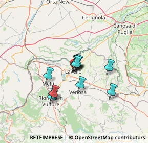 Mappa Via Giuseppe Garibaldi, 85024 Lavello PZ, Italia (9.44583)