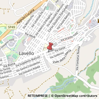 Mappa Via Dante Alighieri,  126, 85100 Lavello, Potenza (Basilicata)