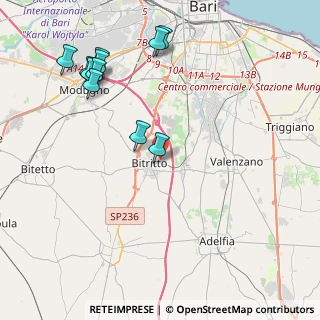 Mappa Viale 8 Marzo, 70020 Bitritto BA, Italia (5.09636)