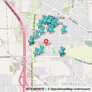 Mappa Via Ettore Majorana, 81020 San Nicola La Strada CE, Italia (0.4355)