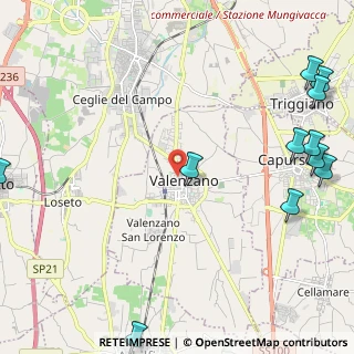 Mappa Via Virgilio, 70010 Valenzano BA, Italia (3.53)