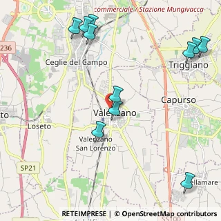 Mappa Via Virgilio, 70010 Valenzano BA, Italia (2.85455)