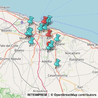 Mappa Via Virgilio, 70010 Valenzano BA, Italia (6.83533)