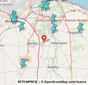 Mappa Via Mons. Jolando Nuzzi, 70129 Bari BA, Italia (6.72563)