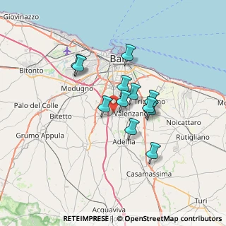 Mappa Via Mons. Jolando Nuzzi, 70129 Bari BA, Italia (5.505)