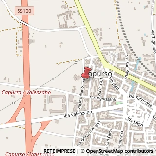 Mappa Via Magliano, 28, 70010 Capurso, Bari (Puglia)