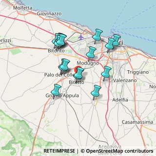 Mappa Viale Giovanni Rutigliano snc, 70020 Bitetto BA, Italia (6.57444)