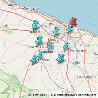 Mappa Viale Giovanni Rutigliano snc, 70020 Bitetto BA, Italia (7.21267)