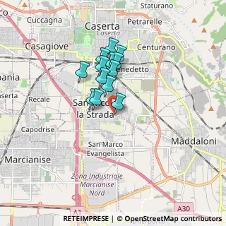 Mappa Via dei Gelsi, 81020 San Nicola La Strada CE, Italia (1.33538)