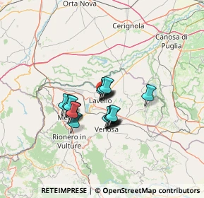 Mappa Via Cesare Battisti, 85024 Lavello PZ, Italia (9.11)