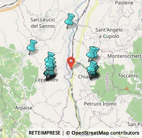 Mappa Via Ferrovia, 83010 Chianche AV, Italia (1.5035)