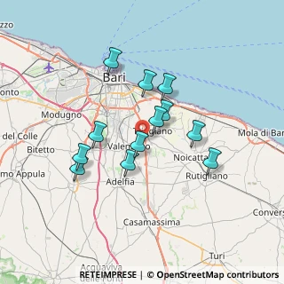 Mappa Strada Capurso Ceglie, 70010 Valenzano BA (6.2875)