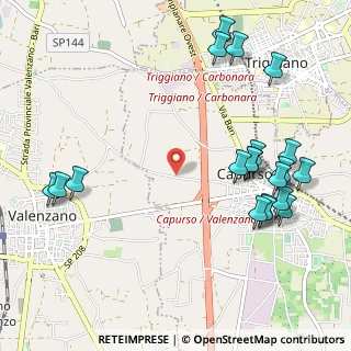 Mappa Strada Capurso Ceglie, 70010 Valenzano BA (1.372)