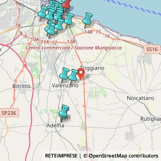 Mappa Strada Capurso Ceglie, 70010 Valenzano BA (6.437)
