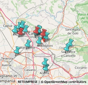 Mappa Via dell'Uliveto, 81024 Maddaloni CE, Italia (7.4735)