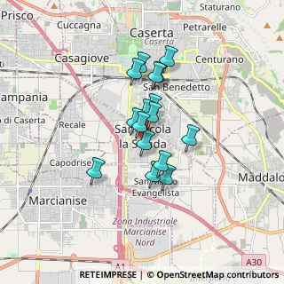 Mappa Viale italia angolo, 81020 San Nicola La Strada CE, Italia (1.27938)