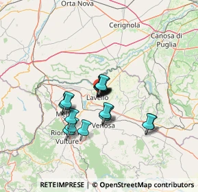 Mappa Via S. Lucia, 85024 Lavello PZ, Italia (9.69789)