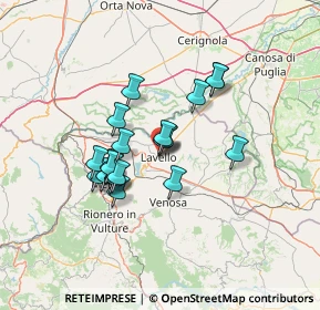 Mappa Via Cardinale de Luca, 85024 Lavello PZ, Italia (11.313)