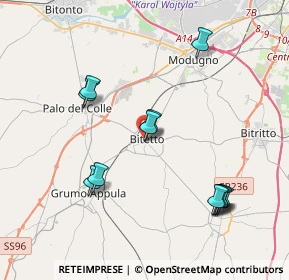 Mappa Via Maddalena, 70020 Bitetto BA, Italia (4.38417)