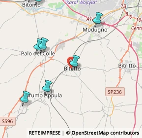 Mappa Via Maddalena, 70020 Bitetto BA, Italia (6.44545)
