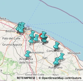 Mappa Via Giuseppe Tatarella, 70016 Noicattaro BA, Italia (13.90316)