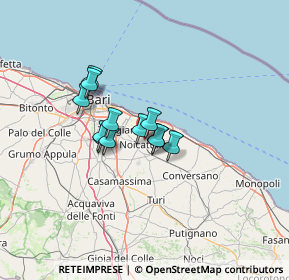 Mappa Via Giuseppe Tatarella, 70016 Noicattaro BA, Italia (9.07667)