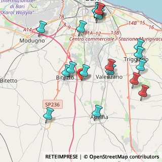 Mappa Via di Loseto Crispi Francesco, 70129 Bari BA, Italia (5.445)