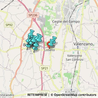 Mappa Via di Loseto Crispi Francesco, 70129 Bari BA, Italia (1.515)